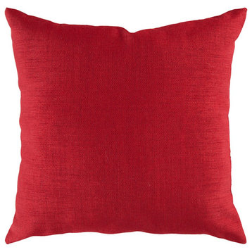 Storm by Surya Pillow Cover, Bright Red, 22' x 22'