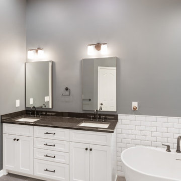 Farmhouse Primary Bath Remodel Olathe, KS