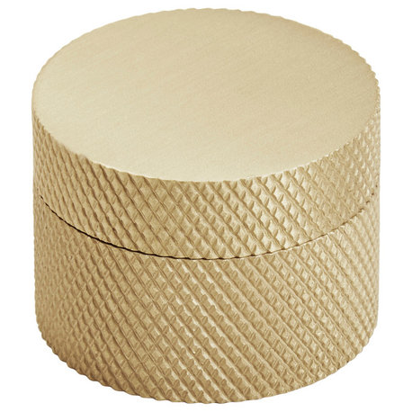 Transcendent 1-1/4 in (32 mm) Matte Gold Cabinet Knob