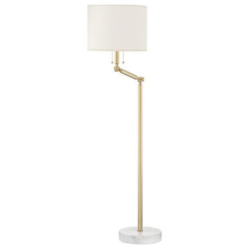 Hudson Valley Lighting MDSL151-AGB Essex - 2 Light Floor Lamp