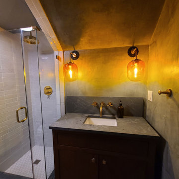 Bathroom created from storage space