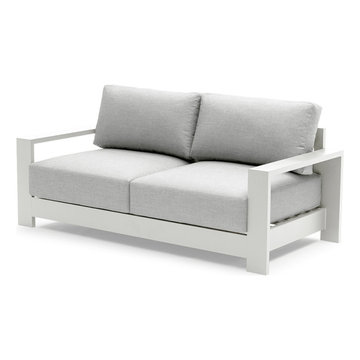 Outdoor & Patio Seating Furniture - Sky Sofa Set 2 Seater Chair - White