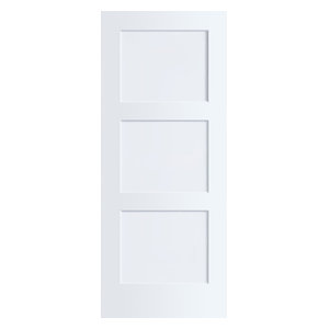3 Panel Kimberly Bay Door Interior Slab Shaker White