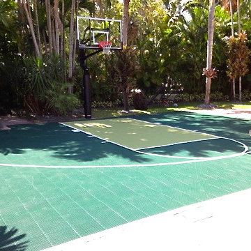 SnapSports® Home Driveway Basketball Court Conversion