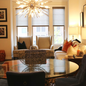 Bachelor Residence with Navy & Orange- Rose T. Bien-Aime