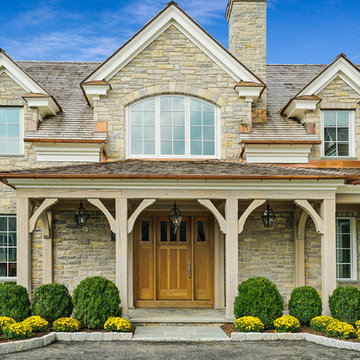 Stone and Cedar Colonial in Purchase, NY