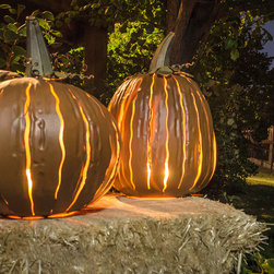 Desert Steel Pumpkin Luminary - Outdoor Decor