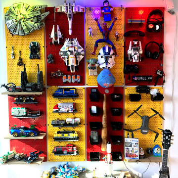 Pegboard for Toy Storage Wall Organization for Children's Room!