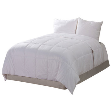 Cottonpure Sustainable 500 Thread Count All Natural Breathable Comforter, Twin