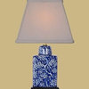 Porcelain Blue and White Plum Tree Tea Caddy Lamp