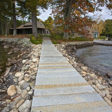 Reclaimed Granite Planks on Lake Winnepesaukee