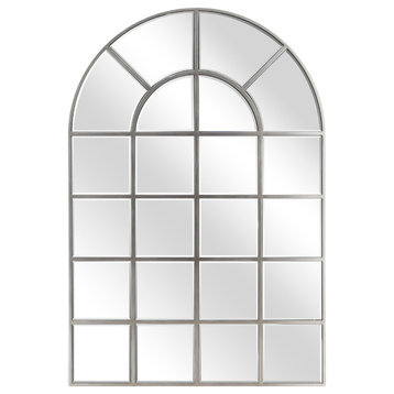 Beveled Arch Window Wall Mirror, 0.25" Beveled Edge, 44"x30" Bathroom Mirror