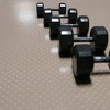 Rubber-Cal Coin-Grip Metallic PVC Flooring, Beige, 2.5mm, 4'x6'