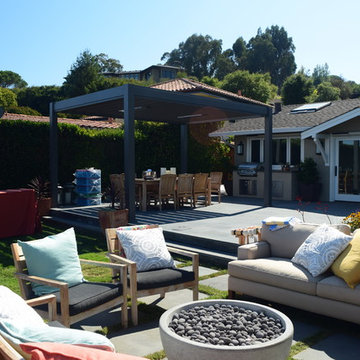 Bluestone patio and pergola