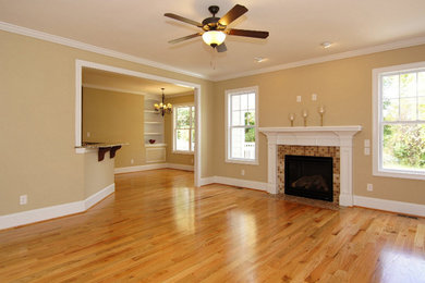 Elegant living room photo in Wichita