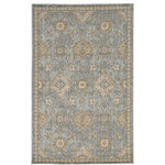 KAS - KAS Ria 6821 Sage Green Sofia Area Rug, 5'3"x7'7" - Create an elegant living space with these vintage traditional rugs. Our Ria Collection is soft in color and timeless in pattern, creating the perfect centerpiece for any room. Machine woven of wool in China with a 0.5" pile height.