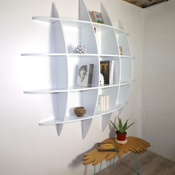 Bibliothèque Retento Blanche