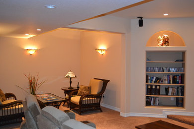 Basement - traditional basement idea in Denver