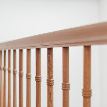 Klassische Treppenanlage in modernisiertem Altbau in Luxemburg-Stadt