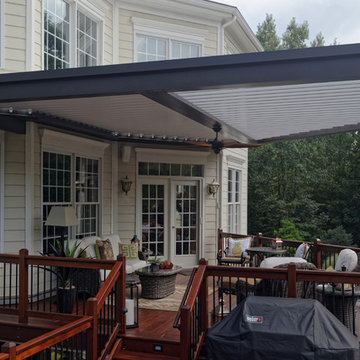 Oil Rubbed Bronze Equinox Adjustable Louvered Roof, Deck, and Patio