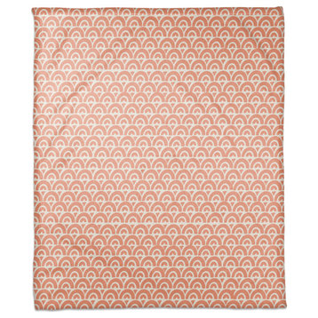 Scallop Coral 50x60 Throw Blanket