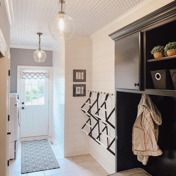 Bright + Functional Mudroom Redesign