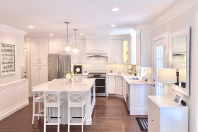 Inspiration for a transitional kitchen remodel in St Louis