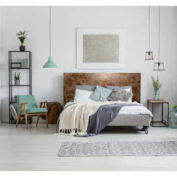 Red Swirl Headboard