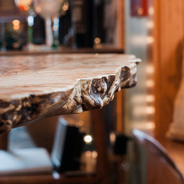 Maple Burl Slab Table