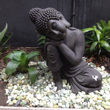 Tropical Balinese Garden & Firepit
