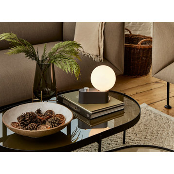 Alumina Table Lamp Charcoal With Sphere IV