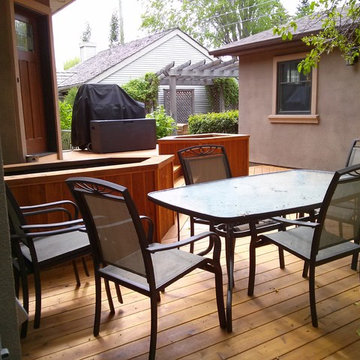 Cozy outdoor deck