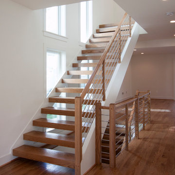 Project #48 | Contemporary Staircase with Warm Tones