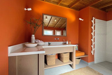 Eclectic bathroom photo in Other