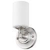 Z-Lite 1 Light Wall Sconce, Brushed Nickel, 2102-1S