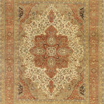 Exquisite Rugs - Fine Serapi Hand-Knotted Wool Rust/Ivory Area Rug, 14'x18' - Classic, timeless, elegant! This tradtional collection features a high knot density allowing for intricate designs in a fusion of traditional colors. Each rug is fit for any style of home decor today.