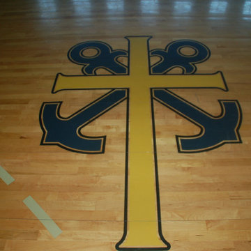 High School logo Installation