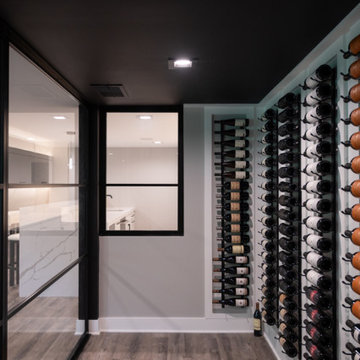 Finished Basement with Seated Bar, Wine Room and Golf Simulator in Rochester, MI