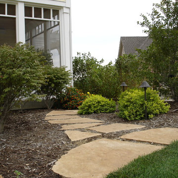Batavia Landscape Gardens with flagstone steppers