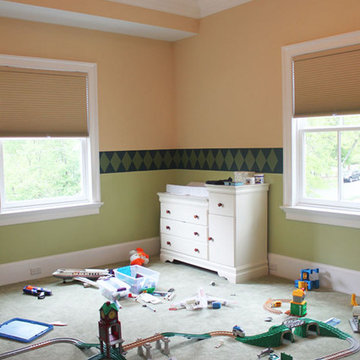Yellow and Green Nursery with Border in Englewood, NJ