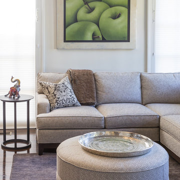 Clean, Modern, and Eclectic Living Room