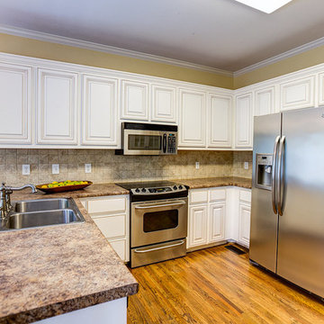 Budget Friendly- Cabinet Reface with Caramel Glaze