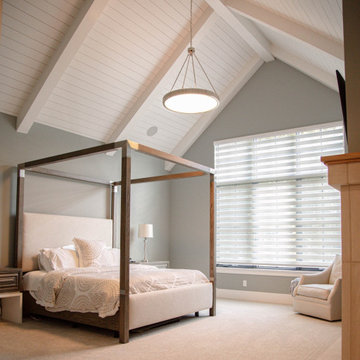Dazzling Wainscoting and Ceiling Beams