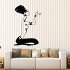 Vinyl Wall Decal African Praying Woman Turban Native Ethnic Style Stickers (1...