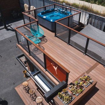Steedle Brothers' Shipping Container Bar and Deck