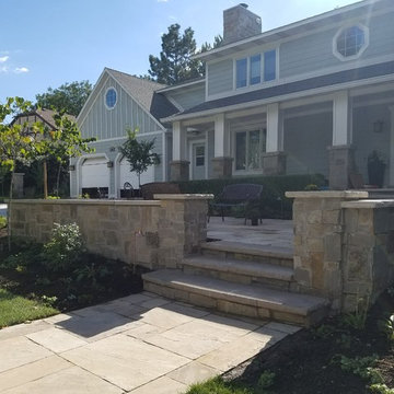 Sandy Front yard Court yard makeover