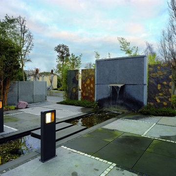 Bacco 70 Outdoor Bollard, Anthracite Finish