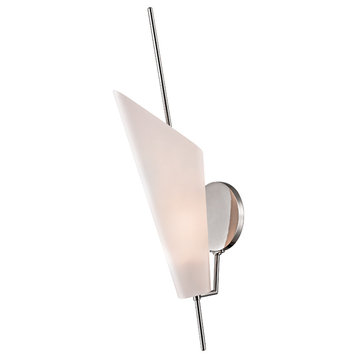 Cooper 2-Light Wall Sconce, Polished Nickel