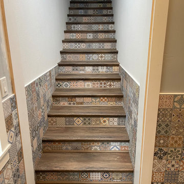 Decorative Tile Staircase & Accent Wall Remodel | Fish Hawk, FL