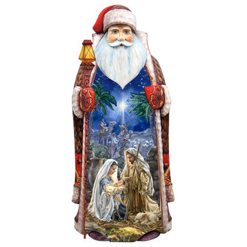 The Glory Nativity Woodcarved Figurine
